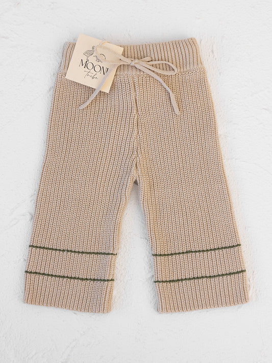 Knit Pants | Olive Stripe