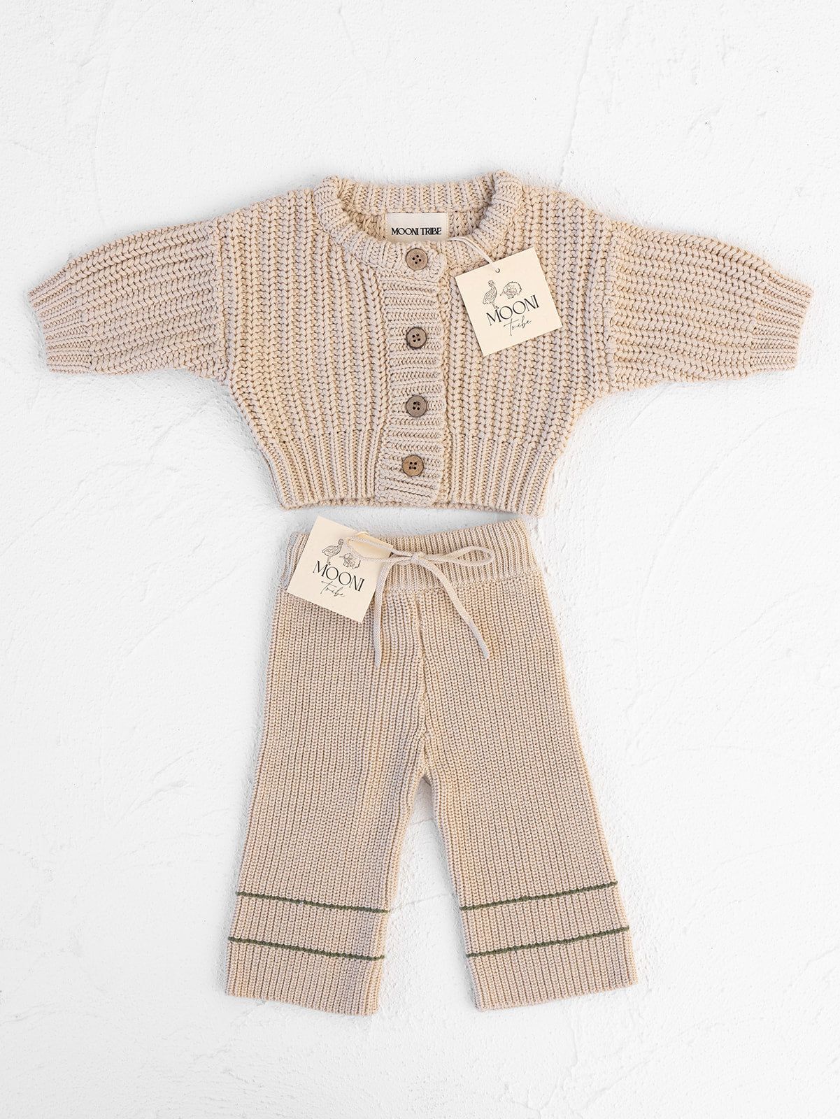 Knit Pants | Olive Stripe