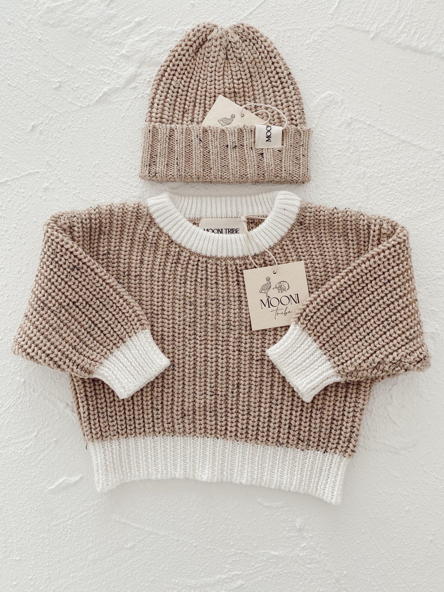 Chunky Knit Pullover | Two-Tone